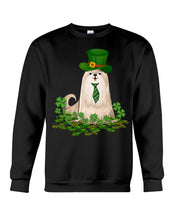Load image into Gallery viewer, Shih Tzu With Green Tie St Patrick's Day Gift For Dog Lovers Sweatshirt
