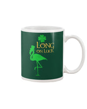Load image into Gallery viewer, Flamingo Long On Luck Green St. Patrick's Day Printed Mug Mug
