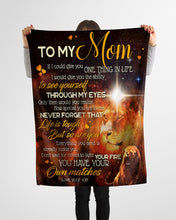 Load image into Gallery viewer, Lion Gift For Mom Life Is Touch But So Are You Fleece Blanket
