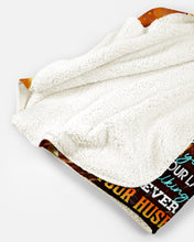 Load image into Gallery viewer, Thank For Walking Beside Me Wolf Gift For Wife Sherpa Blanket
