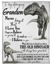 Load image into Gallery viewer, Nonni Gift For Grandson T Rex The Rest Of Mine Fleece Blanket
