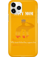 Load image into Gallery viewer, Son Gift For Navy Mom Behind Every Strong Soldier Phone case
