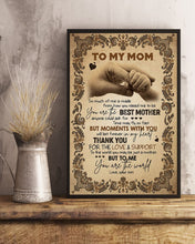Load image into Gallery viewer, You Are The Best Mother Paisley Design Son Gift For Mom Vertical Poster
