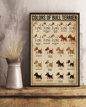 Load image into Gallery viewer, Colors Of Bull Terrier Gift For Dog Lovers Vertical Poster
