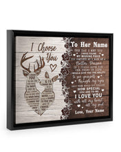 Load image into Gallery viewer, How Special You Are To Me Elk Custom Name Gift For Girlfriend Framed Matte Canvas
