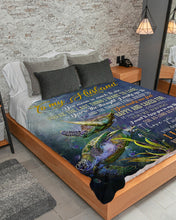 Load image into Gallery viewer, You Mean So Much To Me Turtles Gift For Husband Sherpa Blanket
