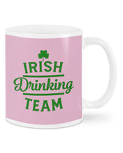 Load image into Gallery viewer, Irsih Drinking Team Green Shamrock St Patrick's Day Mug
