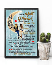 Load image into Gallery viewer, Girls To The Moon Thank You For Not Forgetting Gift For BFF Vertical Poster
