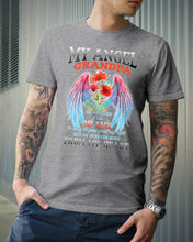 Load image into Gallery viewer, My Angel Grandpa Who Watched Over My Back Guys Tee
