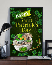 Load image into Gallery viewer, Weimaraner And Baby Yoda Shamrock St. Patrick's Day Color Changing Mug Vertical Poster
