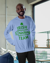 Load image into Gallery viewer, Irsih Drinking Team Green Shamrock St Patrick's Day Sweatshirt
