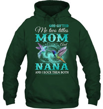 Load image into Gallery viewer, God Gifted Me Two Tittles Mom And Grandma Hoodie
