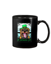 Load image into Gallery viewer, Funny Rottweiler With Green Top Hat St Patrick's Day Gift For Dog Lovers Mug
