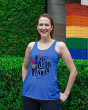 Load image into Gallery viewer, Autism One Lucky Mama Meaningful Gift For Autism Mom Ladies Flowy Tank
