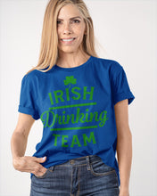 Load image into Gallery viewer, Irsih Drinking Team Green Shamrock St Patrick's Day Guys Tee
