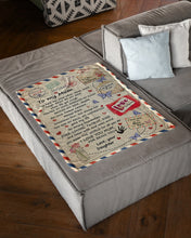 Load image into Gallery viewer, Daughter Gift For Mom Held Me Close When Times're Tough Fleece Blanket
