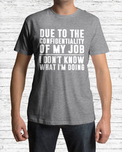 Load image into Gallery viewer, I Don't Know What I'm Doing Black And White Printed Mug Guys Tee
