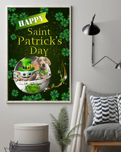 Load image into Gallery viewer, Weimaraner And Baby Yoda Shamrock St. Patrick's Day Color Changing Mug Vertical Poster
