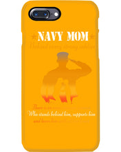 Load image into Gallery viewer, Son Gift For Navy Mom Behind Every Strong Soldier Phone case
