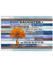 Load image into Gallery viewer, Autumn Tree The Gift Of You Mom Gift For Daughter Horizontal Poster
