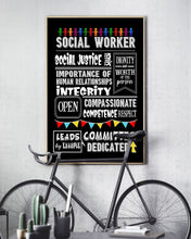 Load image into Gallery viewer, Social Worker Social Justice Service Importance Of Human Relationship Vertical Poster
