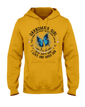 Load image into Gallery viewer, Blue Butterfly Gift For Angel Grandma Your Wings Were Ready Hoodie
