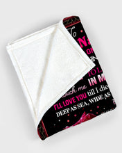 Load image into Gallery viewer, Love You Till I Die Rose Custom Name Gift For Wife Fleece Blanket
