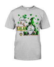 Load image into Gallery viewer, Leprechaun Gnome One Lucky Lala Clover St Patrick's Day Gift Guys Tee
