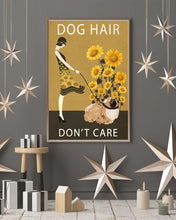 Load image into Gallery viewer, Pekingese Dog Hair Don't Care With Vintage Girls Gift For Dog Lovers Vertical Poster
