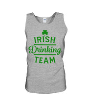 Load image into Gallery viewer, Irsih Drinking Team Green Shamrock St Patrick's Day Unisex Tank Top

