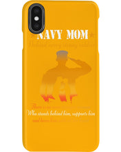 Load image into Gallery viewer, Son Gift For Navy Mom Behind Every Strong Soldier Phone case
