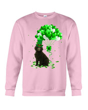 Load image into Gallery viewer, Standard Poodle Patrick Balloons St. Patrick's Day Color Changing Mug Sweatshirt

