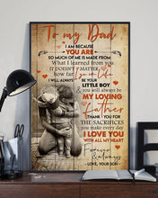 Load image into Gallery viewer, Son Gift For Dad I Love You With All My Heart Vertical Poster

