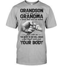 Load image into Gallery viewer, Can't Be Broken Grandma And Grandson Guys Tee
