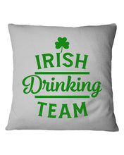 Load image into Gallery viewer, Irsih Drinking Team Green Shamrock St Patrick's Day Pillow Cover
