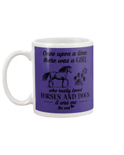 Load image into Gallery viewer, There Was A Girl Who Really Loved Horses And Dogs Mug
