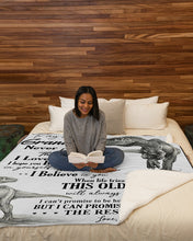 Load image into Gallery viewer, Nonni Gift For Grandson T Rex The Rest Of Mine Sherpa Blanket
