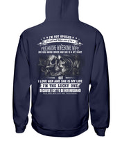 Load image into Gallery viewer, Amazing Gift For Husband She Love Me So Much Skull Hoodie
