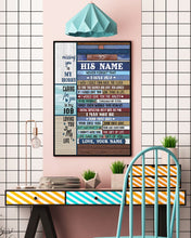 Load image into Gallery viewer, The Gift Of You Custom Name Gift For Husband Vertical Poster
