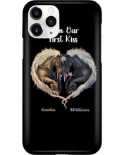 Load image into Gallery viewer, Horses From Our First Kiss Custom Name Gift For Girlfriend Phone case
