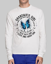 Load image into Gallery viewer, Blue Butterfly Gift For Angel Grandma Your Wings Were Ready Unisex Long Sleeve
