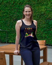 Load image into Gallery viewer, Corgi Sitting On Rainbow I Love St Patrick's Day Gift For Dog Lovers Ladies Flowy Tank
