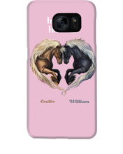 Load image into Gallery viewer, Horses From Our First Kiss Custom Name Gift For Girlfriend Phone case
