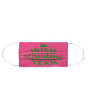 Load image into Gallery viewer, Irsih Drinking Team Green Shamrock St Patrick's Day Cloth Face Mask

