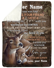 Load image into Gallery viewer, I'd Find You Sooner Deer Custom Name Gift For Wife Sherpa Blanket

