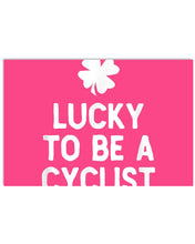 Load image into Gallery viewer, Lucky To Be A Biker Pilot Clover St Patrick's Day Gift Horizontal Poster
