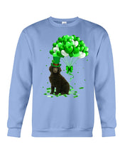 Load image into Gallery viewer, Standard Poodle Patrick Balloons St. Patrick's Day Color Changing Mug Sweatshirt
