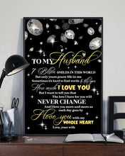 Load image into Gallery viewer, Diamond Pattern The Love I Have For You Gift For Husband Vertical Poster
