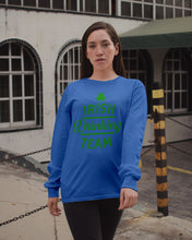 Load image into Gallery viewer, Irsih Drinking Team Green Shamrock St Patrick's Day Unisex Long Sleeve

