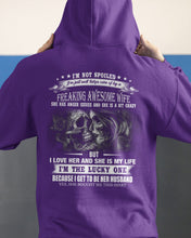 Load image into Gallery viewer, Amazing Gift For Husband She Love Me So Much Skull Hoodie
